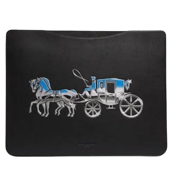 NWT Coach Tablet Sleeve With Horse And Carriage - Picture 1 of 2